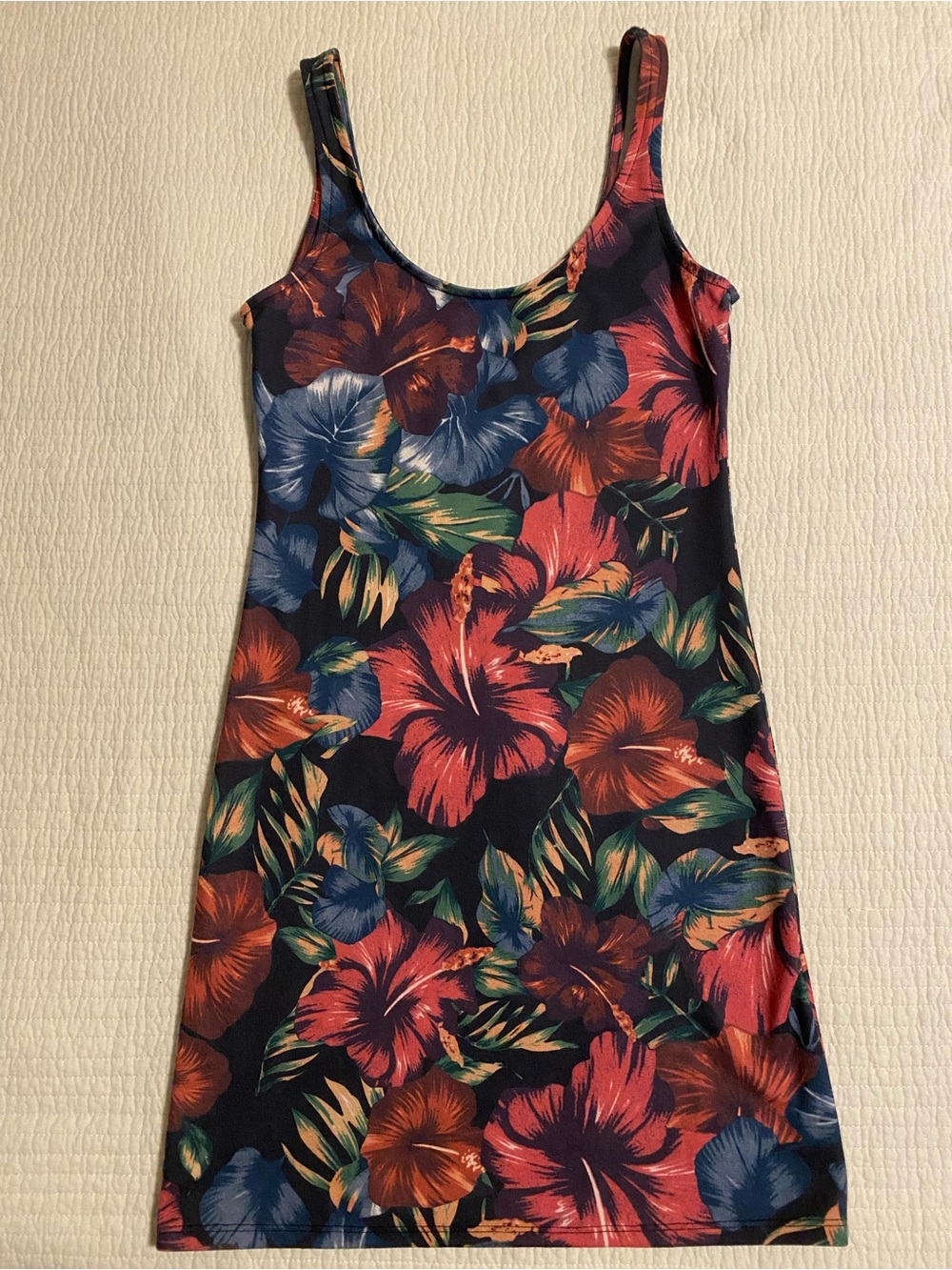 Zara Multicolor Tropical Mini Dress